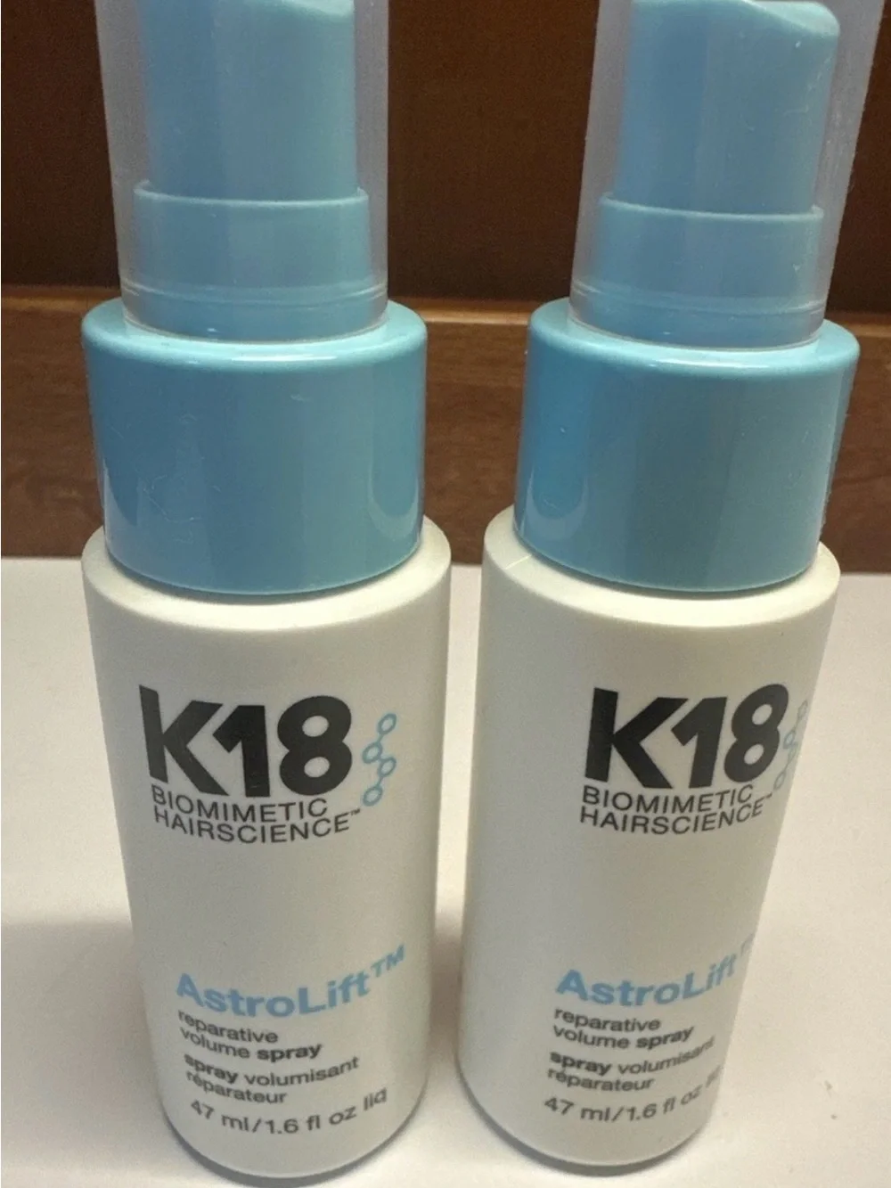 K18 Biomimetic Hairscience AstroLift Reparative Volume Spray, 1.6 Oz, Set Of 2